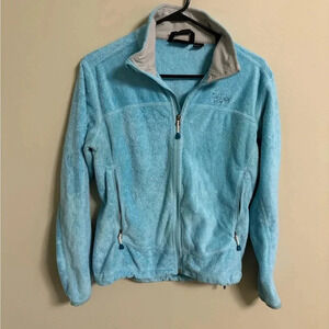 MOUNTAIN HARDWEAR Fleece Jacket Women's  Full Zip Blue Size Medium Coat Light